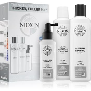 Nioxin System 1 Natural Hair Light Thinning zestaw upominkowy do włosów osłabionych, łamliwych