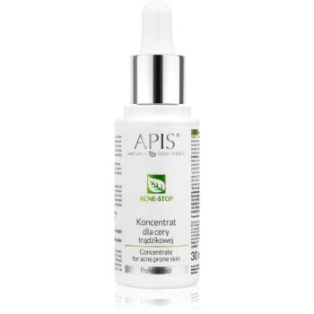 Apis Natural Cosmetics Acne-Stop Professional koncentrat do skóry tłustej ze skłonnością do trądziku 30 ml