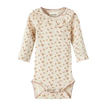 Lil'Atelier Bodysuit z długim rękawem Nbfrachel Fog