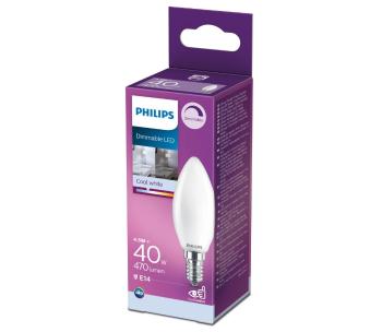 LED Ściemnialna żarówka Philips B35 E14/4,5W/230V 4000K