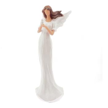 Dekoracyjna figurka Dakls Angel with a Dove, wys. 25 cm