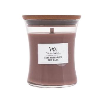WoodWick Stone Washed Suede 85 g świeczka zapachowa unisex