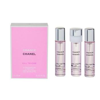 Chanel Chance Eau Tendre 3x 20 ml 20 ml woda toaletowa dla kobiet Uszkodzone pudełko