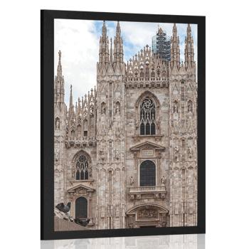 Plakat Katedra w Mediolanie - 40x60 silver