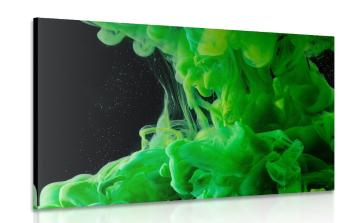 Obraz zielone płynące kolory - 60x40