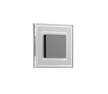 LDST KE-01-CB-BC8- LED Oświetlenie schodowe KELLY 8xLED/1,2W/230V błyszczące czarne