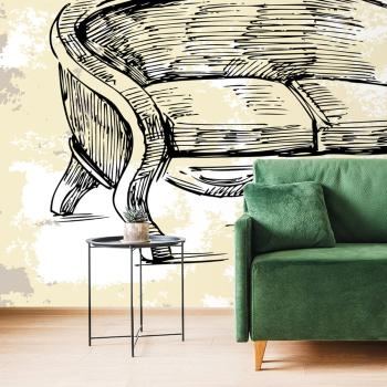 Tapeta luksusowy fotel vintage - 150x100