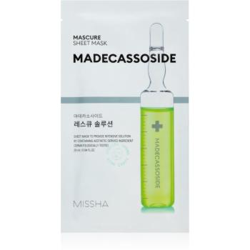 Missha Mascure Madecassoside maska pielęgnująca w płacie do cery wrażliwej i skłonnej do podrażnień 28 ml
