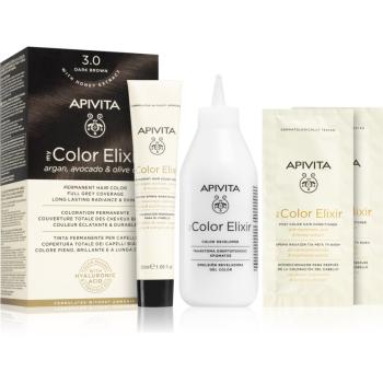 Apivita My Color Elixir farba do włosów bez amoniaku odcień 3.0 Dark Brown