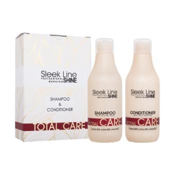 Stapiz Sleek Line Total Care Shampoo & Conditioner zestaw Szampon 300 ml + odżywka 300 ml dla kobiet