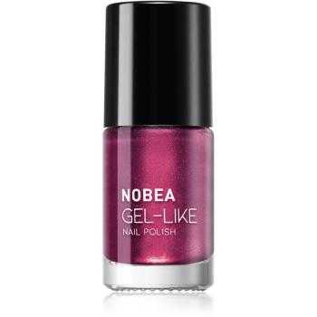 NOBEA Metal Gel-like Nail Polish lakier do paznokci z żelowym efektem odcień royal purple #N11 6 ml