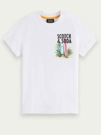 Scotch & Soda Koszulka dziecięce Biały