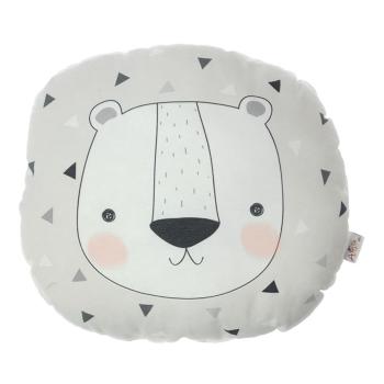 Poduszka dziecięca z domieszką bawełny Mike & Co. NEW YORK Pillow Toy Argo Bear, 30x33 cm