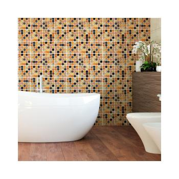 Zestaw 9 naklejek ściennych Ambiance Wall Decal Tiles Mosaics Sanded Grade, 15x15 cm