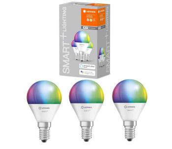 SET 3x LED RGBW Ściemniana żarówka SMART+ E14/5W/230V 2700K-6500K - Ledvance