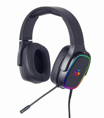 GEMBIRD zestaw słuchawkowy z mikrofonem GHS-SANPO-S300, gamingowy, USB 7.1, RGB LED