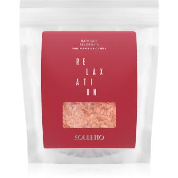 Souletto Pink Pepper & Rice Milk Bath Salt sól do kąpieli 500 g