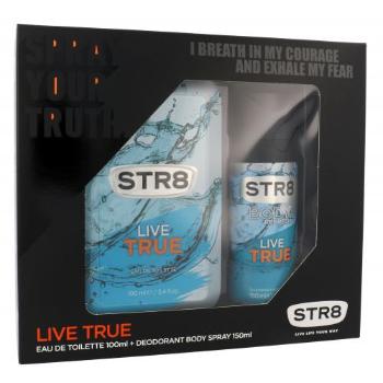 STR8 Live True zestaw Edt 100 ml + Deodorant 150 ml dla mężczyzn Uszkodzone pudełko