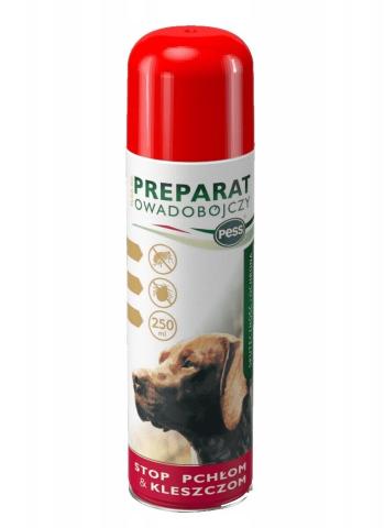 PESS Flea-Kil Preparat owadobójczy przeciw pchłom i kleszczom dla psów 250 ml