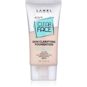LAMEL OhMy Clear Face podkład w płynie do skóry problematycznej i przetłuszczającej się odcień 401 40 ml