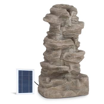 Blumfeldt Stonehenge XL, fontanna solarna, oświetlenie LED, Poliresin, bateria litowo-jonowa