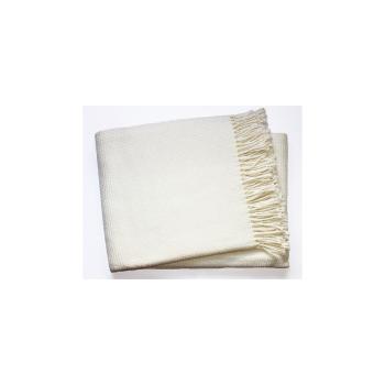 Kremowy pled z domieszką bawełny Euromant Zen, 140x180 cm
