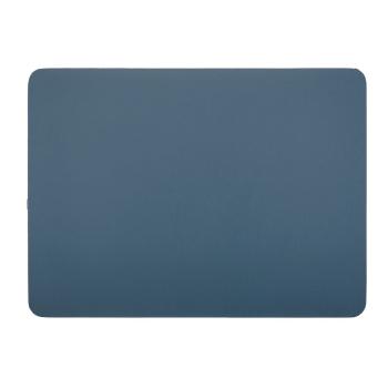 Ciemnoniebieska mata stołowa z imitacji skóry ZicZac Togo, 33x45 cm
