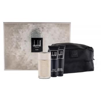 Dunhill Icon zestaw Edp 100ml + Żel pod prysznic 90ml + Balsam po goleniu 90ml + Kosmetyczka dla mężczyzn