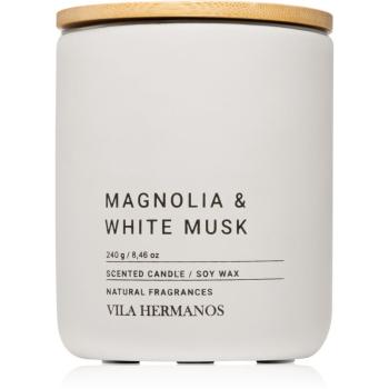 Vila Hermanos Concrete Magnolia & White Musk świeczka zapachowa 240 g