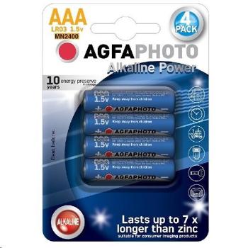 Bateria alkaliczna AgfaPhoto Power LR03/AAA, blister 4szt