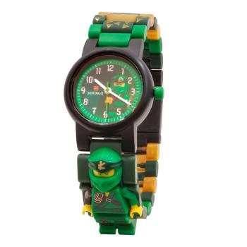 Zielony zegarek ze składanym paskiem i minifigurką LEGO® NINJAGO Lloyd