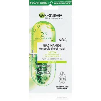 Garnier Skin Naturals Ampoule Sheet Mask maseczka płócienna o działaniu oczyszczającym i odświeżającym. 15 g