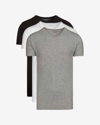 Tommy Hilfiger 3-pack Dolna koszulka Czarny Biały Szary