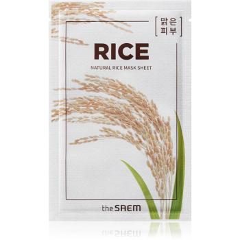 The Saem Natural Mask Sheet Rice maseczka płócienna o działaniu nawilżającym i wygładzającym 21 ml
