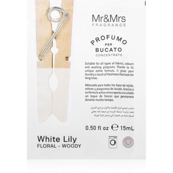 Mr & Mrs Fragrance Laundry White Lily skoncentrowany zapach do pralki 15 ml