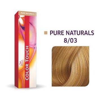 Wella Professionals Color Touch Pure Naturals profesjonalna demi- permanentna farba do włosów z wielowymiarowym efektem 8/03 60 ml