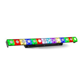 Beamz LCB14, listwa LED, 14 x 3 W LED, ciepła biała, 56 x LED SMD RGB, kolor czarny