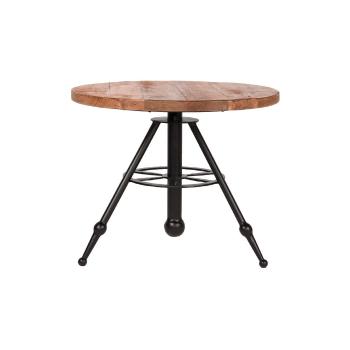 Stolik z blatem z drewna mango LABEL51 Solid, ⌀ 60 cm