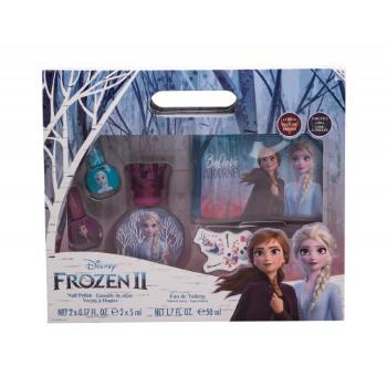 Disney Frozen II zestaw edt 50 ml + Lakier do paznokci 2 x 5 ml + Kosmetyczka dla dzieci Uszkodzone pudełko