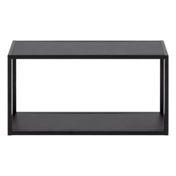 Czarna półka ścienna Actona Geelong, 60x30 cm
