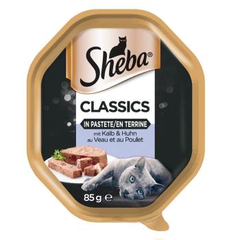 SHEBA Classics 22x85g z Cielęciną i Kurczakiem - mokra karma dla kotów w pasztecie