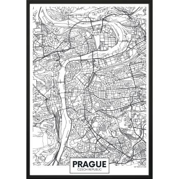 Plakat DecoKing Map Prague, 100x70 cm