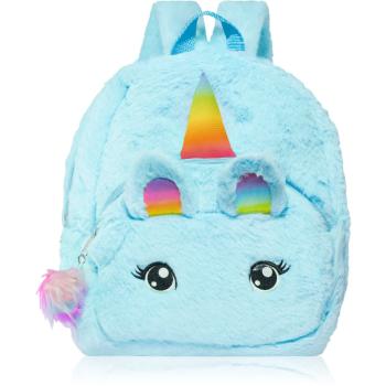 BrushArt KIDS Fluffy unicorn backpack Large plecak dla dzieci Blue (29 x 33 cm)