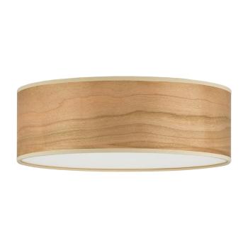 Lampa sufitowa z naturalnego forniru w kolorze drewna wiśni Sotto Luce TSURI, Ø 30 cm