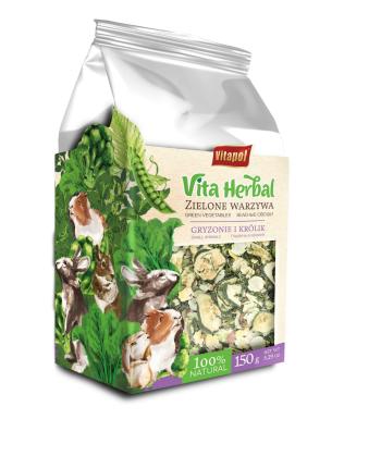 VITAPOL Vita Herbal mieszanka uzupełniająca dla gryzoni i królika zielone warzywa 150 g