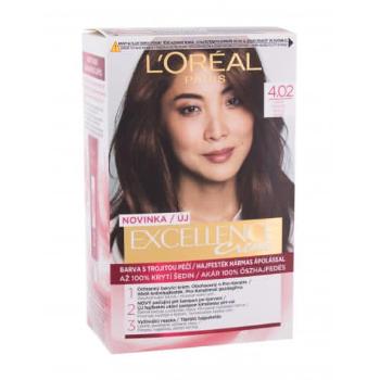 L'Oréal Paris Excellence Creme Triple Protection 48 ml farba do włosów dla kobiet Uszkodzone pudełko 4,02 Tempting Brunette Brown