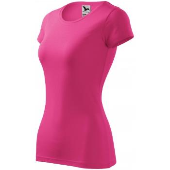 Koszulka damska slim-fit, purpurowy, L