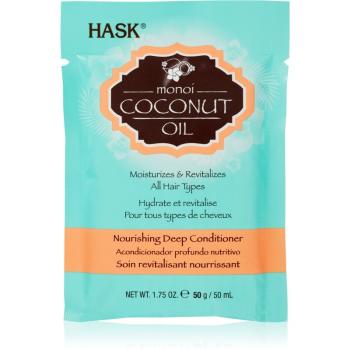 HASK Monoi Coconut Oil odżywka rewitalizująca do nabłyszczania i zmiękczania włosów 50 ml