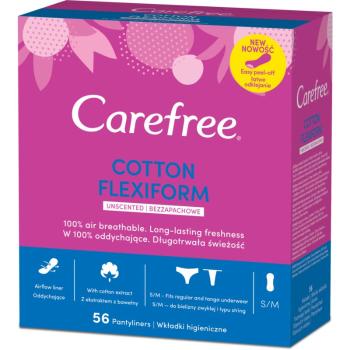 Carefree Cotton Flexiform wkładki żelowe nieperfumowany 56 szt.