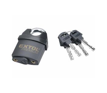 Extol Premium - Kłódka wodoodporna 50 mm czarna